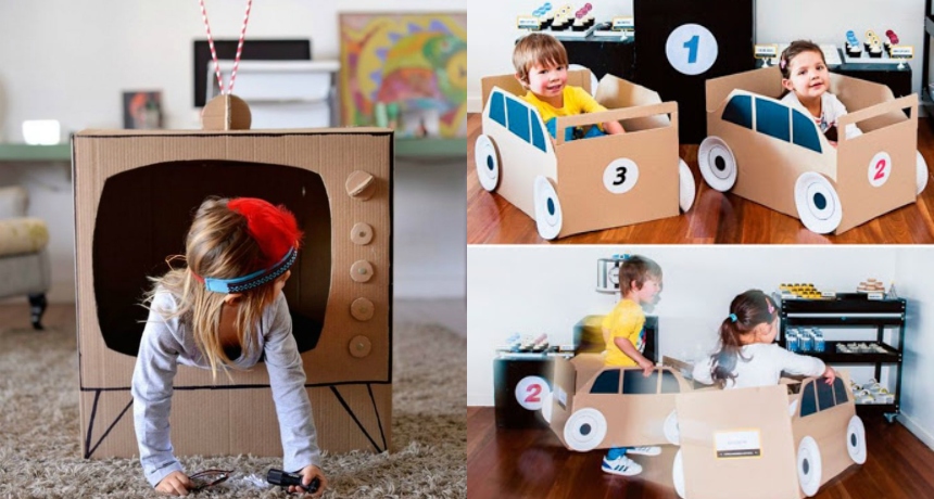 16 супер идеи за детски играчки од картонски кутии – Со нив децата ќе си играат безгрижно цел ден!