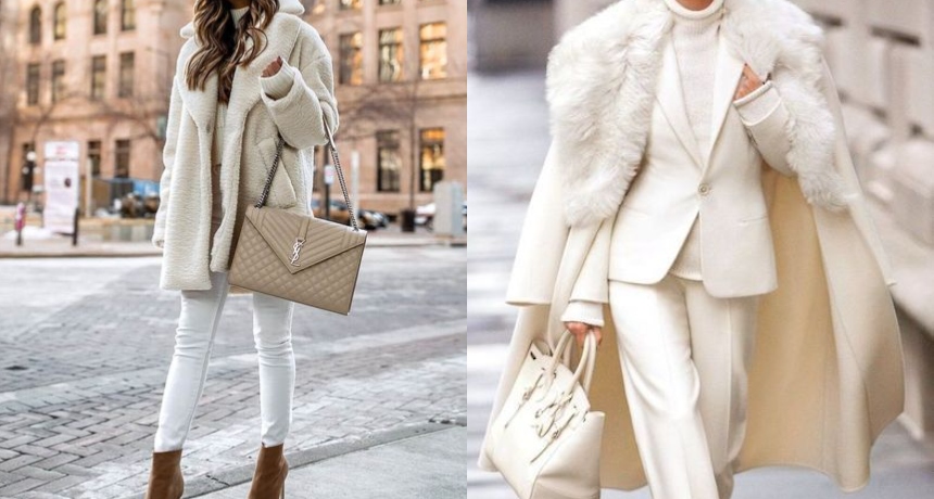 11-те најубави зимски модни комбинации во бела боја – Оваа зима заблескајте како снежна кралица!